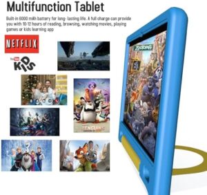 Kids Tablet with Strap – Durable 10-inch Android tablet for children with parental controls and a protective case