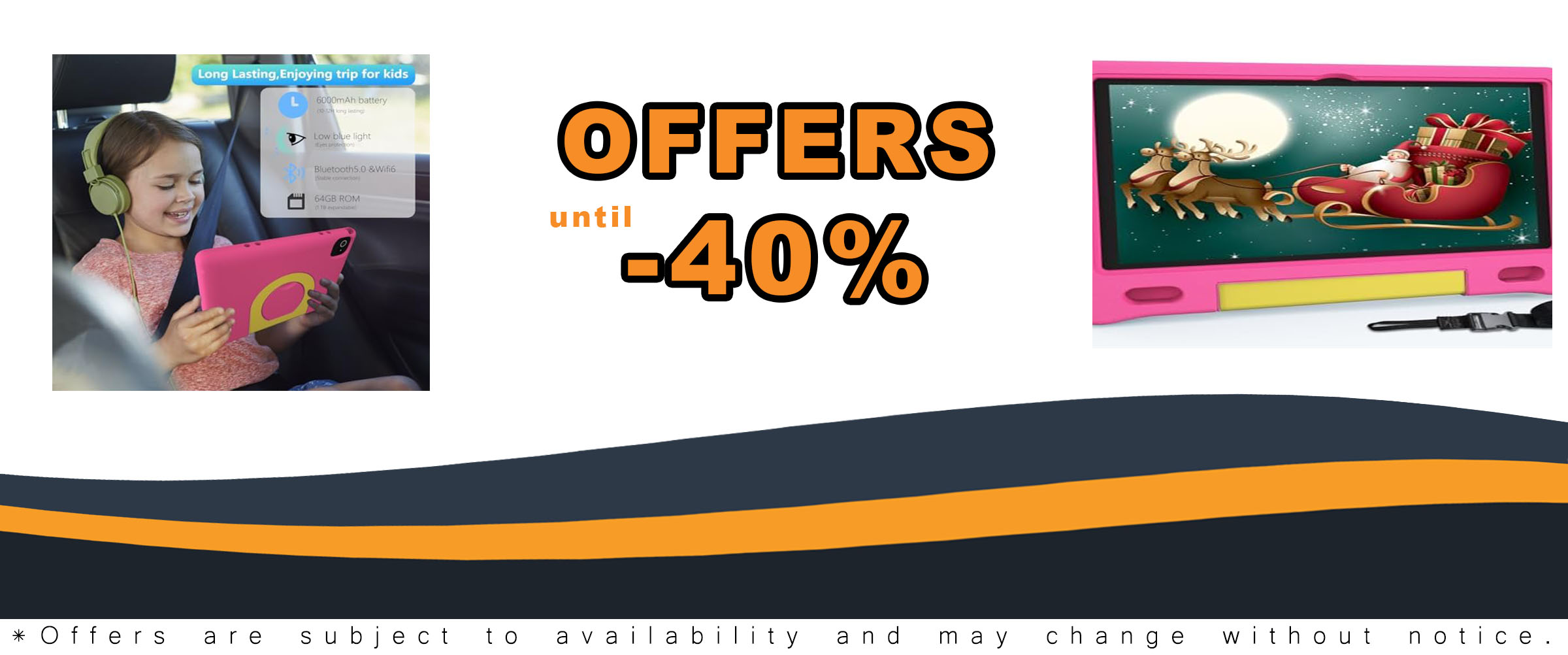 Tablet for Kids 10.1 inch Android 14 with a 1280x800 HD Screen, protective case, and lanyard, perfect for children aged 3-12