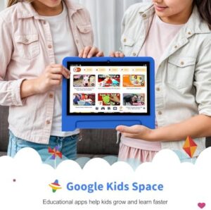 Kids Tablet with EVA Shockproof Case and Google Kids Space for Safe Learning