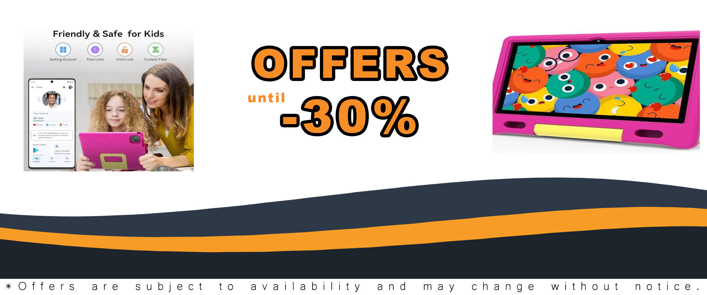 ApoloSign Kids Tablet in Pink with HD Display and Drop-Proof Case