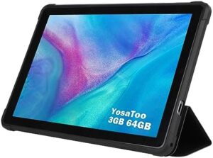 10 inch Android tablet with HD touchscreen and expandable storage