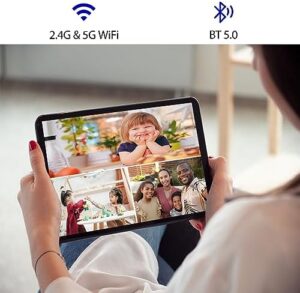 Tablet 10.1 Inch Android 13 with Octa-Core Processor, 6GB RAM, and Dual Cameras