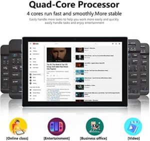 2 in 1 Tablet with Keyboard, Android 11, 10-inch touchscreen, stylus, mouse, case