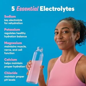 Nuun Sport Electrolyte Tablets dissolving in water with grape flavor, offering hydration with 5 essential electrolytes and only 1g of sugar.