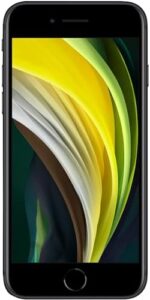 Apple iPhone SE 2nd Generation 64GB Black Unlocked Renewed - Front View