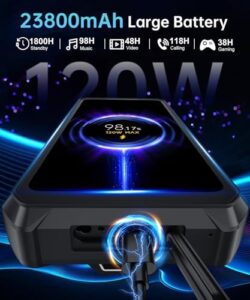 8849 Tank 3 Pro Rugged Smartphone 2024, showcasing its durability, large screen, and built-in projector.