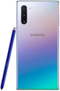 Samsung Galaxy Note 10, 256GB, Aura Glow - Fully Unlocked (Renewed) smartphone with vibrant display and powerful camera