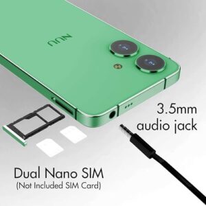 NUU N20 Basic Cell Phone - Green, Unlocked Android with 6.6" HD+ Display, Perfect for Teenagers