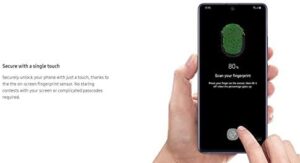 SAMSUNG Galaxy A71 5G smartphone with AMOLED display and Snapdragon 765G processor