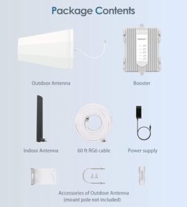 Amazboost Cell Phone Booster for Home - 5G, 4G LTE, 3G - Boosts Signal for Verizon, AT&T, T-Mobile, Sprint & More