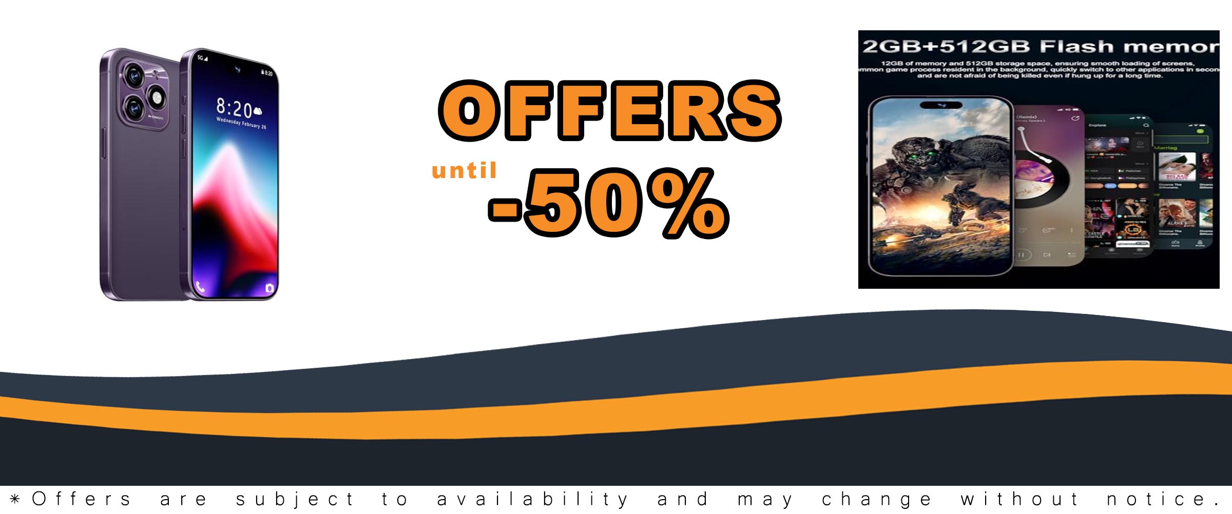 15 ProMAX 12+512GB Unlocked Cell Phone, featuring a 6.85" HD screen, 7000mAh battery, 5G connectivity, and Face ID security.
