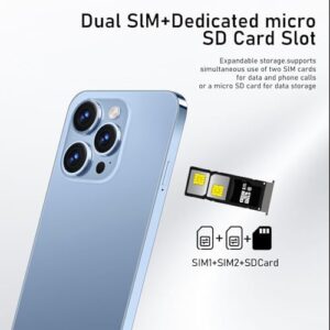 A14ProMax Unlocked 5G Smartphone with Android 13, 6.8" HD Screen, and 50MP Camera