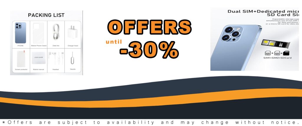 A14ProMax Unlocked 5G Smartphone with Android 13, 6.8" HD Screen, and 50MP Camera