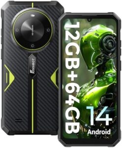 FOSSIBOT F105 Rugged Smartphone Front View  