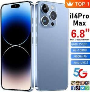 MMY I14 Pro MAX Unlocked Cell Phone with 6.82" HD Screen and Long Battery Life  