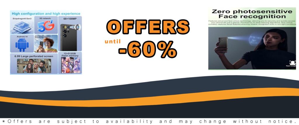 Huness I25 Ultra Unlocked Cell Phone with 6.99" HD Screen, 12GB RAM, 512GB Storage, and Built-in Pen