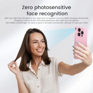 Huness I16 ProMAX 12+512GB Smartphone with 6.99" HD screen, 7000mAh battery, and 5G connectivity