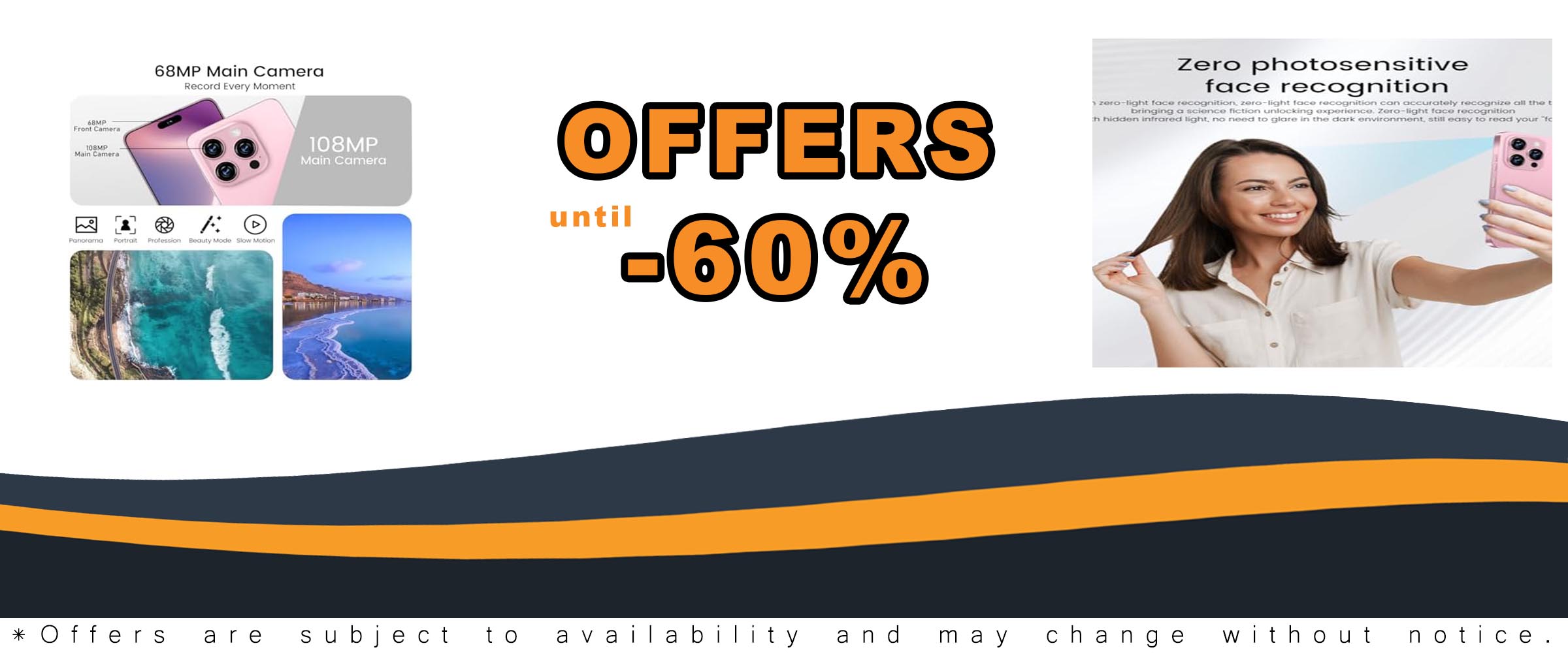 Huness I16 ProMAX 12+512GB Smartphone with 6.99" HD screen, 7000mAh battery, and 5G connectivity
