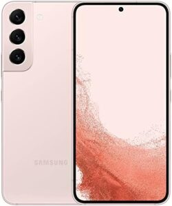 SAMSUNG Galaxy S22 256 GB Pink Gold smartphone with dynamic AMOLED display and premium design
