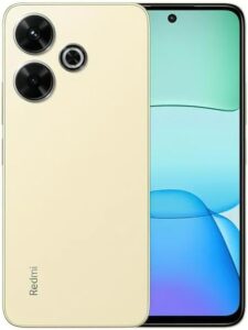 Xiaomi Redmi 13 smartphone in Sand Gold with 256GB storage and 8GB RAM