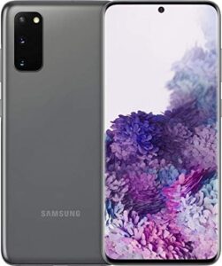 Samsung Galaxy S20 5G 128GB Cosmic Gray Verizon Renewed smartphone with a sleek design and powerful camera