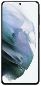 Samsung S21 256GB Phantom Gray Unlocked (Renewed) front view