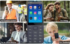 M5 4G Android 13 Smartphone with Touch Screen and Dual Sim Support