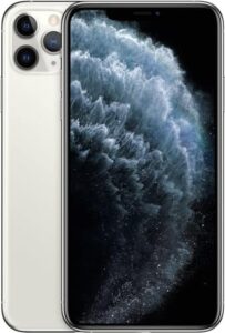 Apple iPhone 11 Pro 256GB Silver - Unlocked (Renewed) on a white background