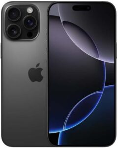Apple iPhone 16 Pro Max, 512GB, Black Titanium - Unlocked (Renewed) with sleek design and powerful features