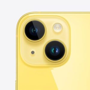 iPhone 14 Plus 256GB Yellow smartphone with sleek design and advanced features 
