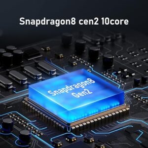 Ultra 5G Unlocked Cell 6+256GB Smartphone in blue color with a large screen and 5G connectivity