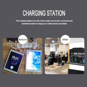 Wall Mounted Cell Phone Charging Station for Offices, Hotels, and Hospitals