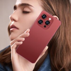 I16 PROMAX 5G Cell Phone - Wine Red with 6.99" Display, 68MP+108MP Camera
