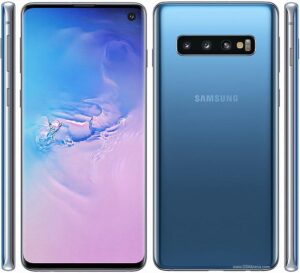 Samsung Galaxy S10 128GB Unlocked G973U Prism Blue (Renewed) front view