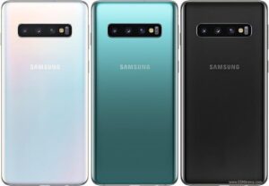 Samsung Galaxy S10 128GB Unlocked G973U Prism Blue (Renewed) front view