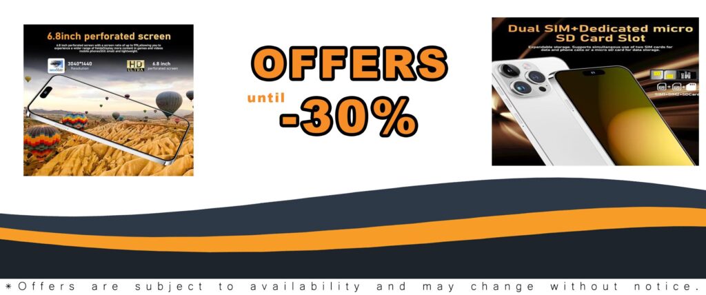 I15 Pro MAX Unlocked Phone with 6800mAh battery, 6.82" HD screen, and 5G connectivity