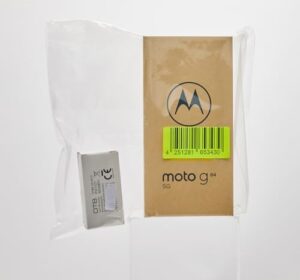 Motorola Moto G84 5G Smartphone in Marshmallow Blue, featuring a sleek design, large screen, and dual camera setup