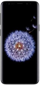 Samsung Galaxy S9 G960U Verizon + GSM Unlocked 64GB (Midnight Black) smartphone front view