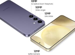 SAMSUNG Galaxy S24 Dual SIM AI smartphone in Cobalt Violet with 8GB RAM and 256GB storage