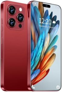Huness I16 ProMAX Smartphone Unlocked Cell Phone with 6.99" HD Screen, 8GB RAM, 256GB Storage, 5G, Face ID, and Fingerprint Unlock  