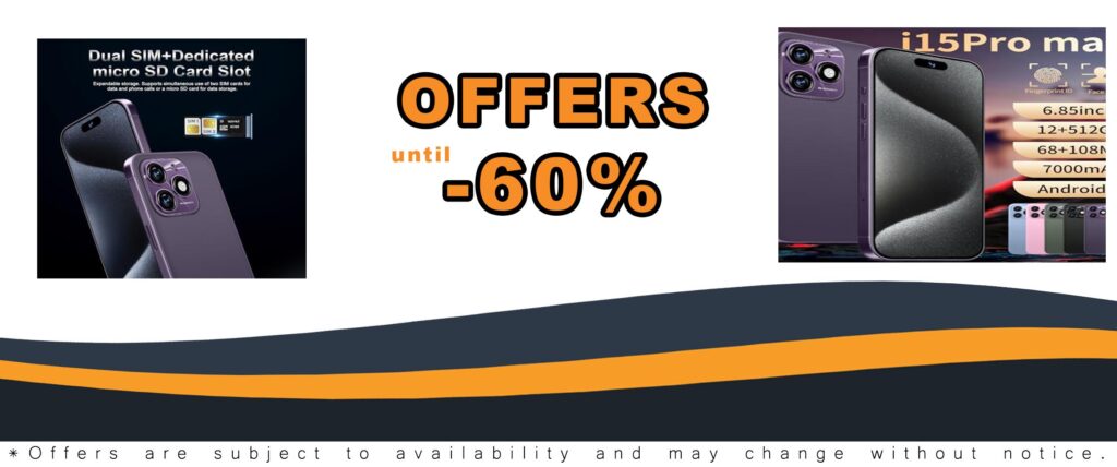 15 ProMAX 5G Phone 12+512GB with 6.85" HD Screen, 7000mAh Battery, and Android 13