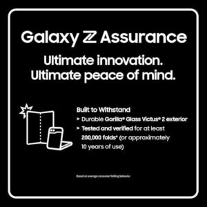 SAMSUNG Galaxy Z Flip 6 AI Cell Phone, 256GB, 2024, Blue (Renewed) - Foldable Design and AI Camera