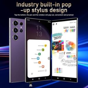 I24 Ultra 5G Unlocked Smartphone with 6.8" HD Screen and 6800mAh Battery in Gold and Purple
