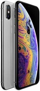 Apple iPhone XS 64GB Silver Unlocked (Renewed) with sleek design and premium features