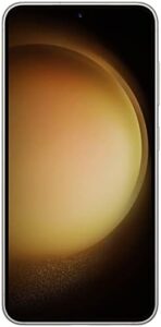 SAMSUNG Galaxy S23 5G Factory Unlocked 128GB - Cream (Renewed) smartphone on a white background  