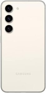 SAMSUNG Galaxy S23 5G Factory Unlocked 128GB - Cream (Renewed) smartphone on a white background  