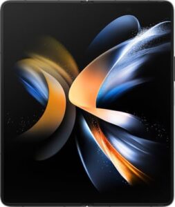 Samsung Galaxy Z Fold 4 smartphone with foldable display and S Pen compatibility