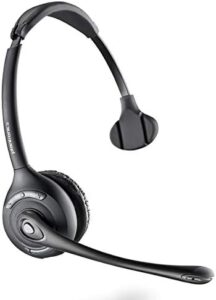 Poly CS510 Convertible Wireless Headset for desk phones, DECT 6.0 technology, noise-canceling microphone, one-ear design
