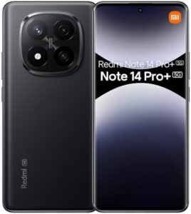 Xiaomi Redmi Note 14 Pro+ Plus 5G in Midnight Black with a 200MP camera and a 6.67" 120Hz AMOLED display