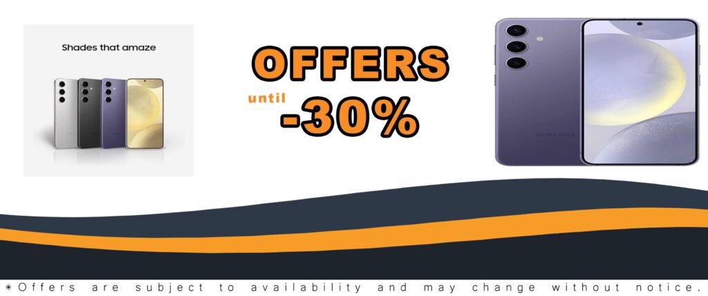 Samsung Galaxy S24 5G 128GB Factory Unlocked - Cobalt Violet (Renewed) smartphone front view